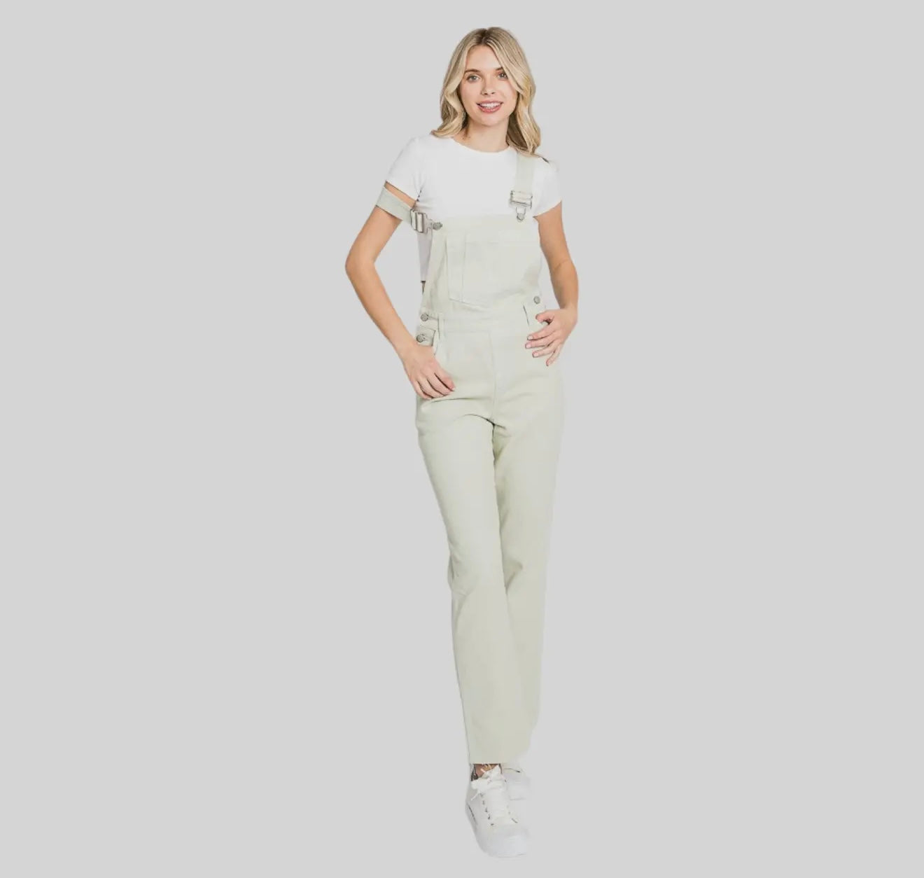 Petra153 Light Olive Overalls