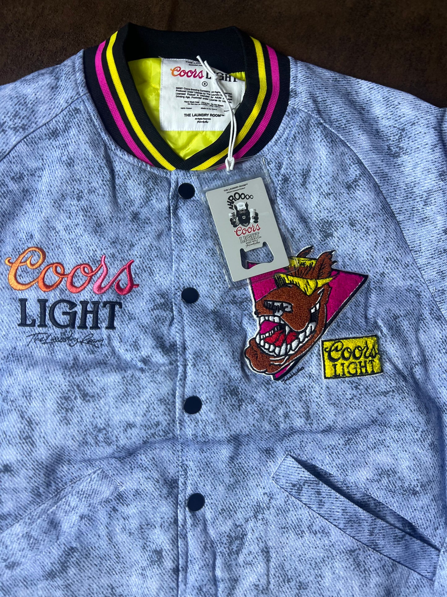 Beerabunga - Stadium Denim Jacket
- Acid Blue Denim