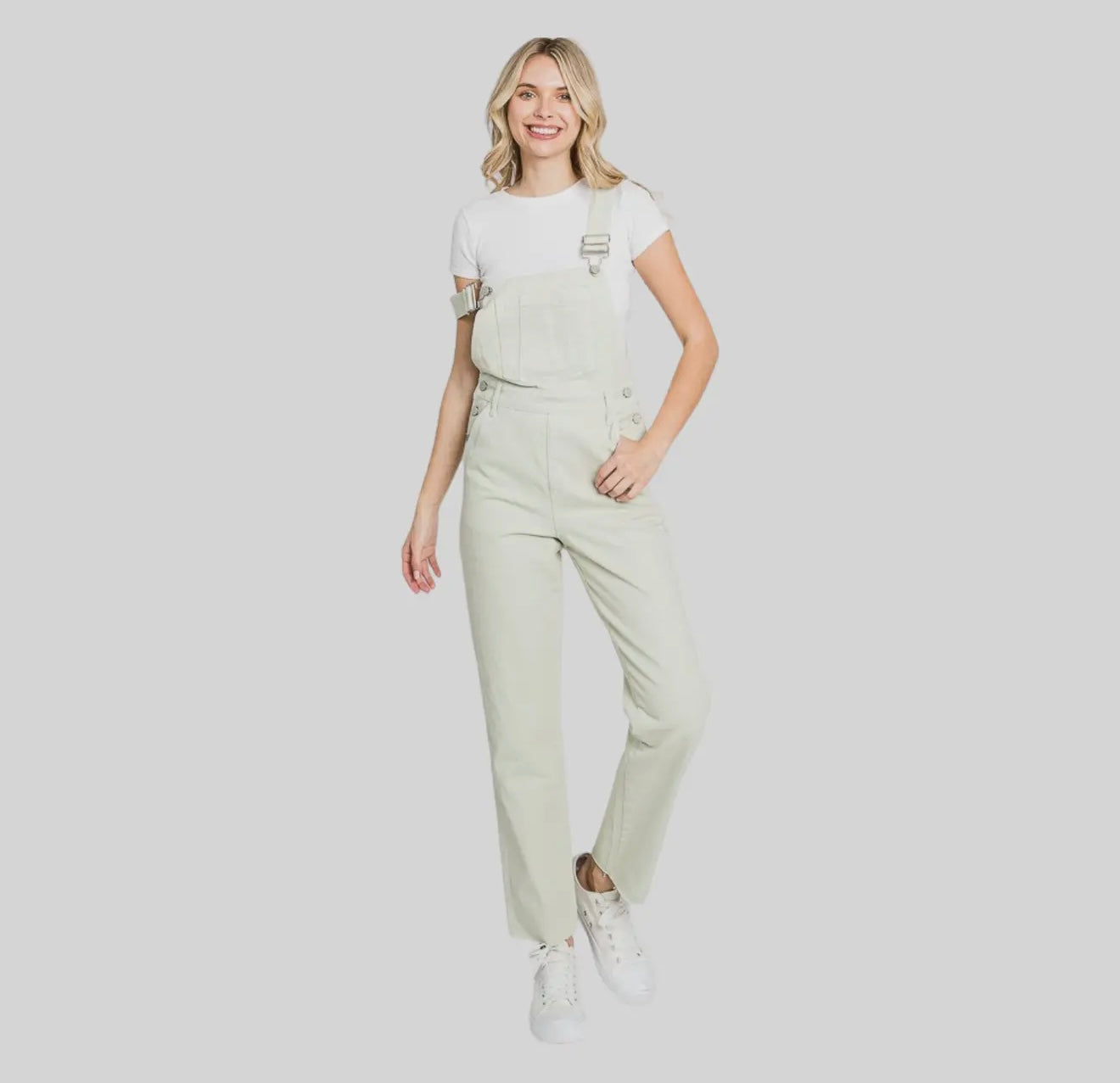 Petra153 Light Olive Overalls