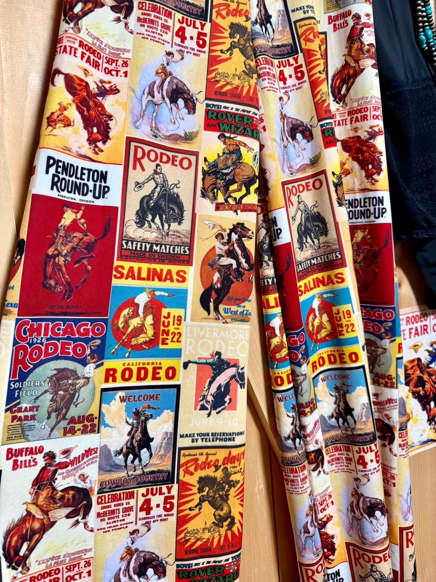 Kickin Rodeo Collage Printed Pants