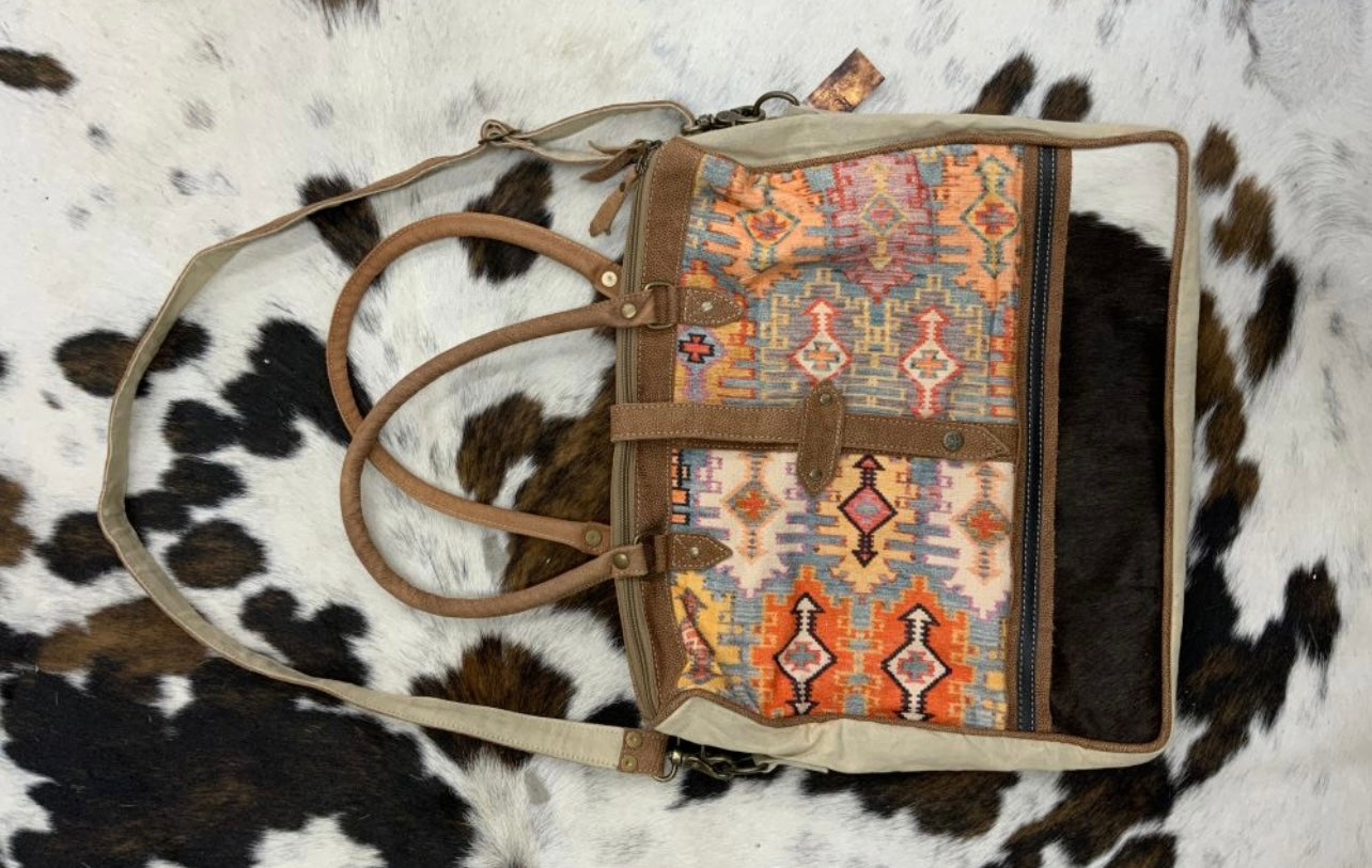 Klassy Cowgirl Southwest
Brights Upcycled Weekender
Tote Bag PREORDER