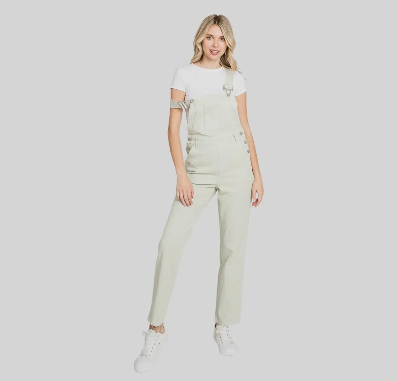 Petra153 Light Olive Overalls