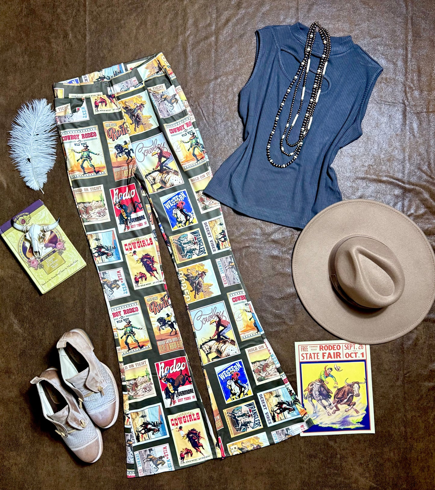 Western Hold On Stamps
Print Pants