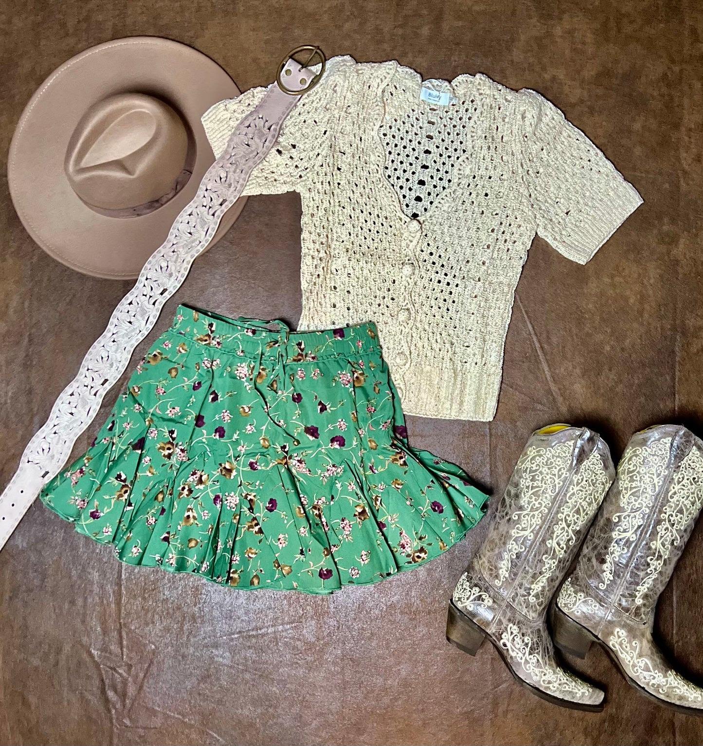 Crochet Button Down V-Neck Top