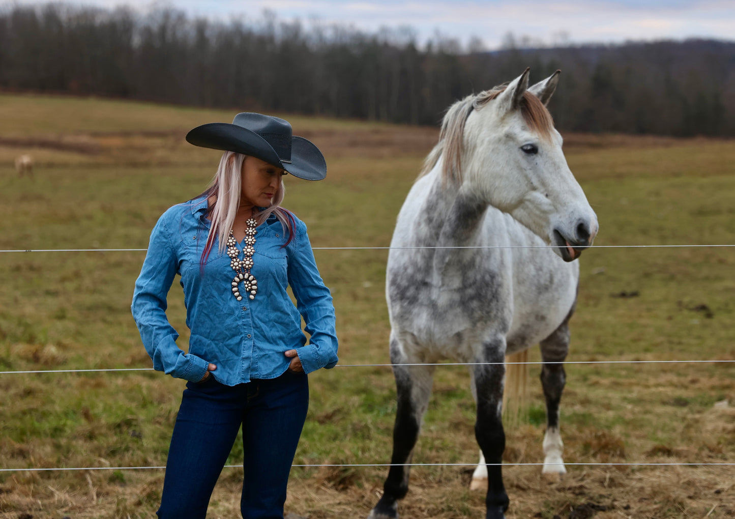 Chambray Button-Down
Collared Shirt