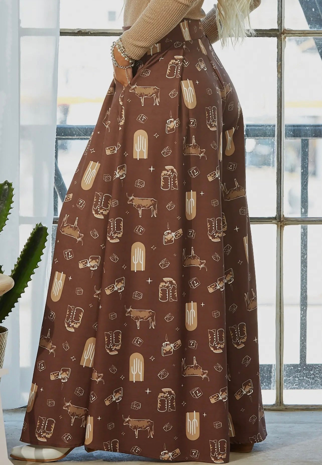 Western Farm Flare
Wide Leg Palazzo Pants