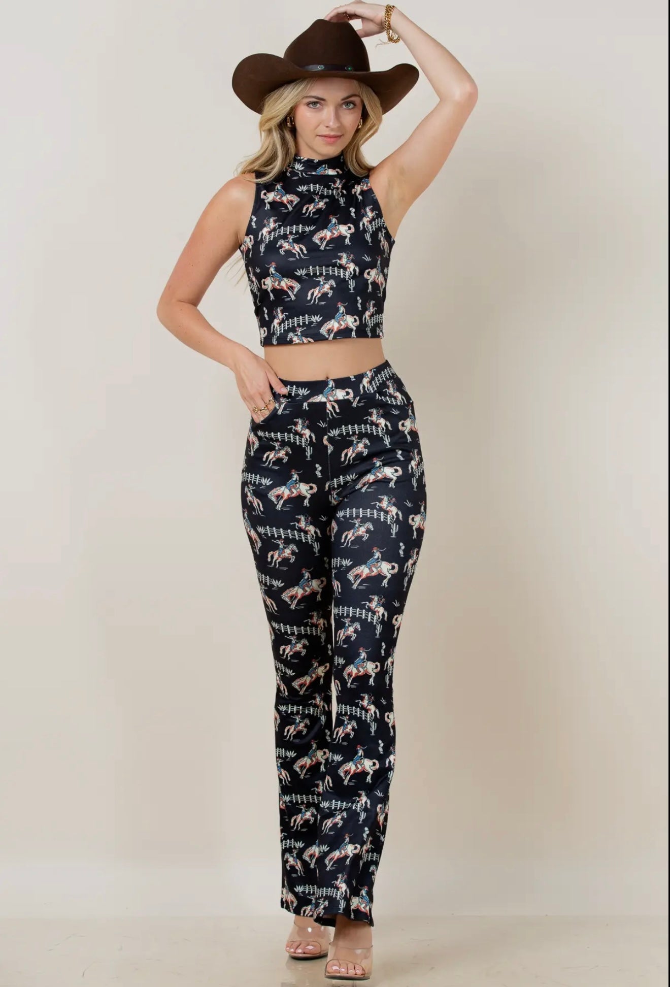 Jump Horse Jump Print Pants