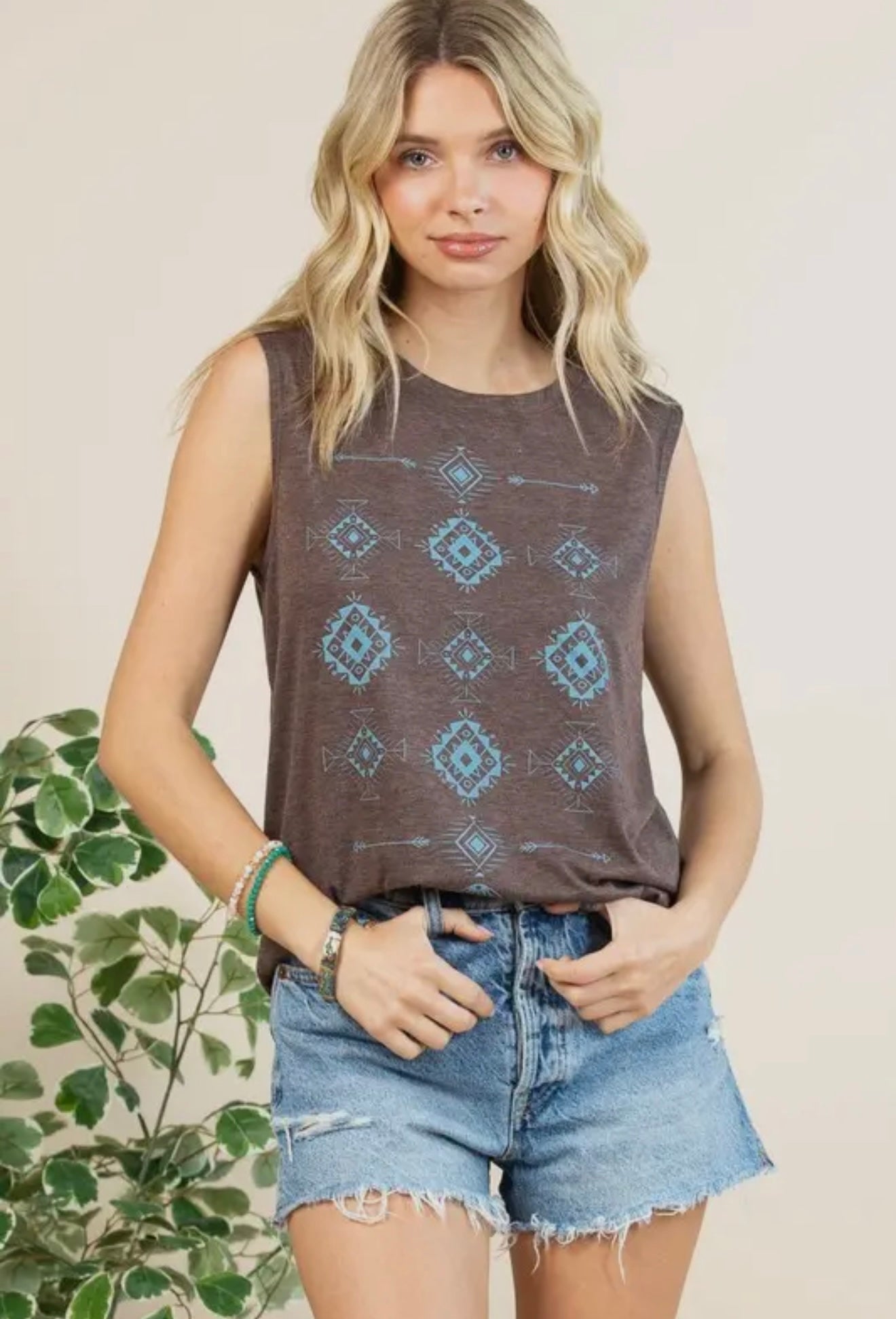 PATRICK Aztec Graphic Tank
