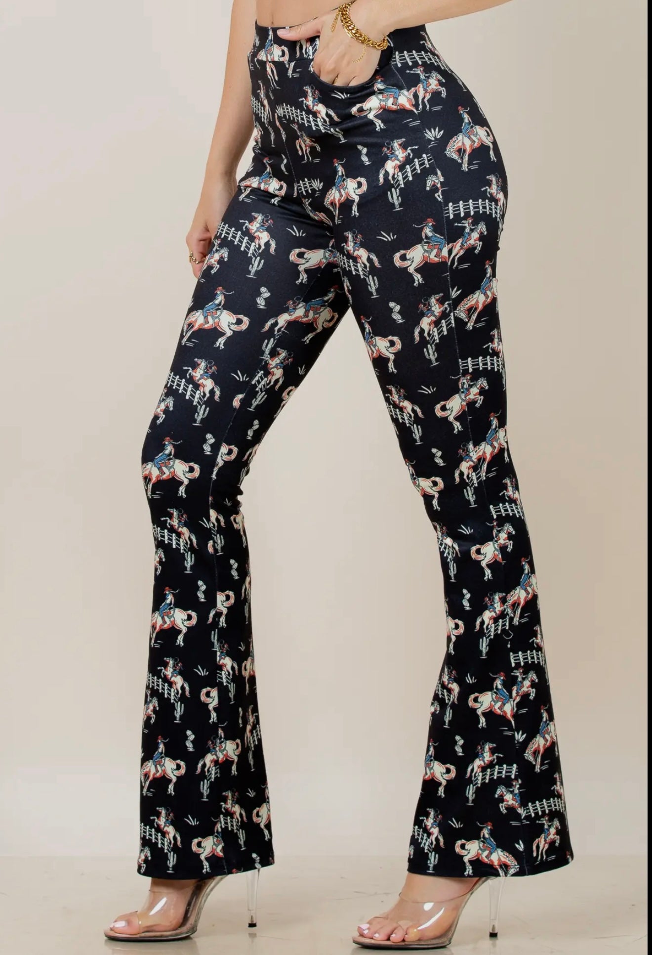 Jump Horse Jump Print Pants