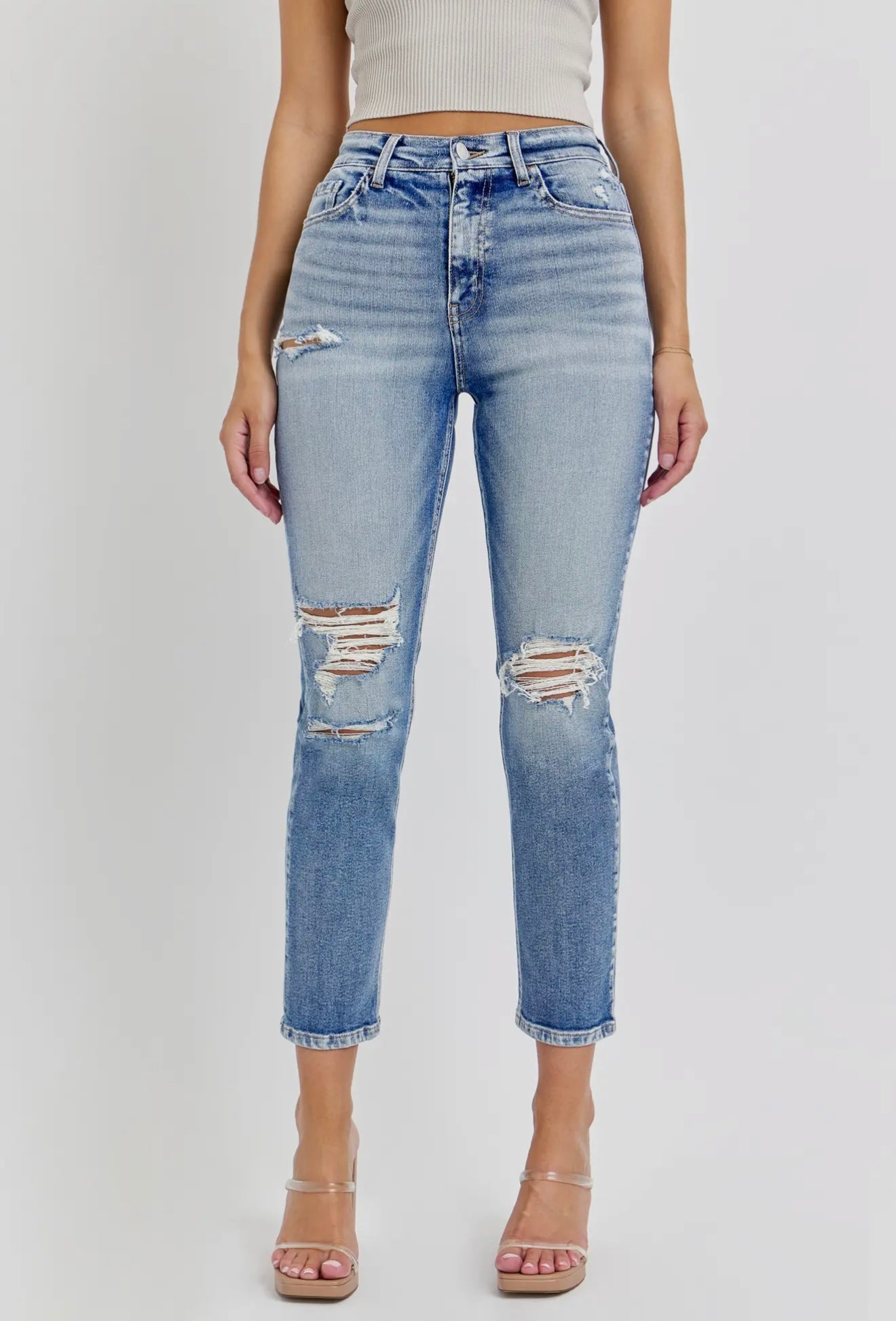 Cello High Rise Mom Jean