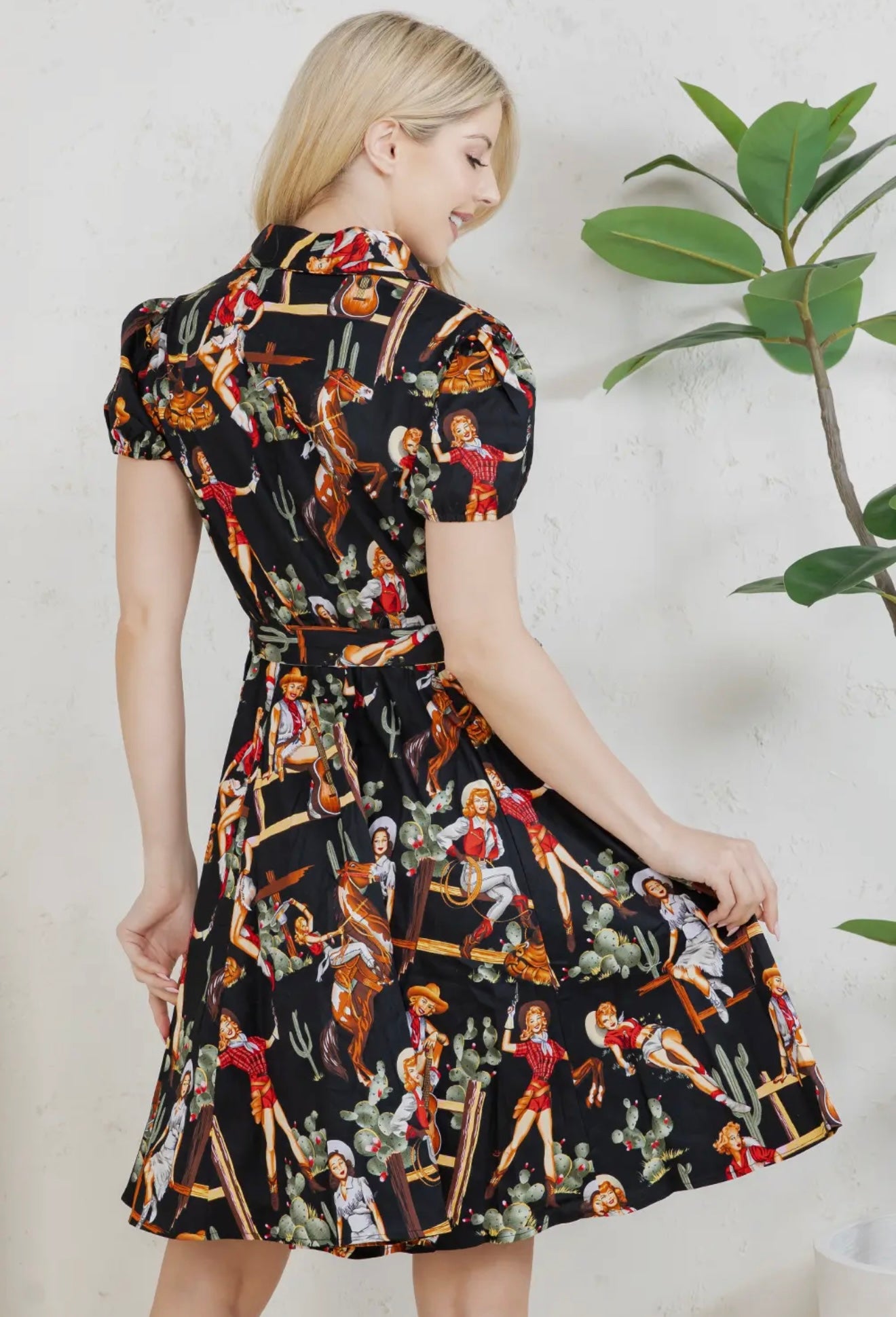 Western Pinup Cowgirl Dress