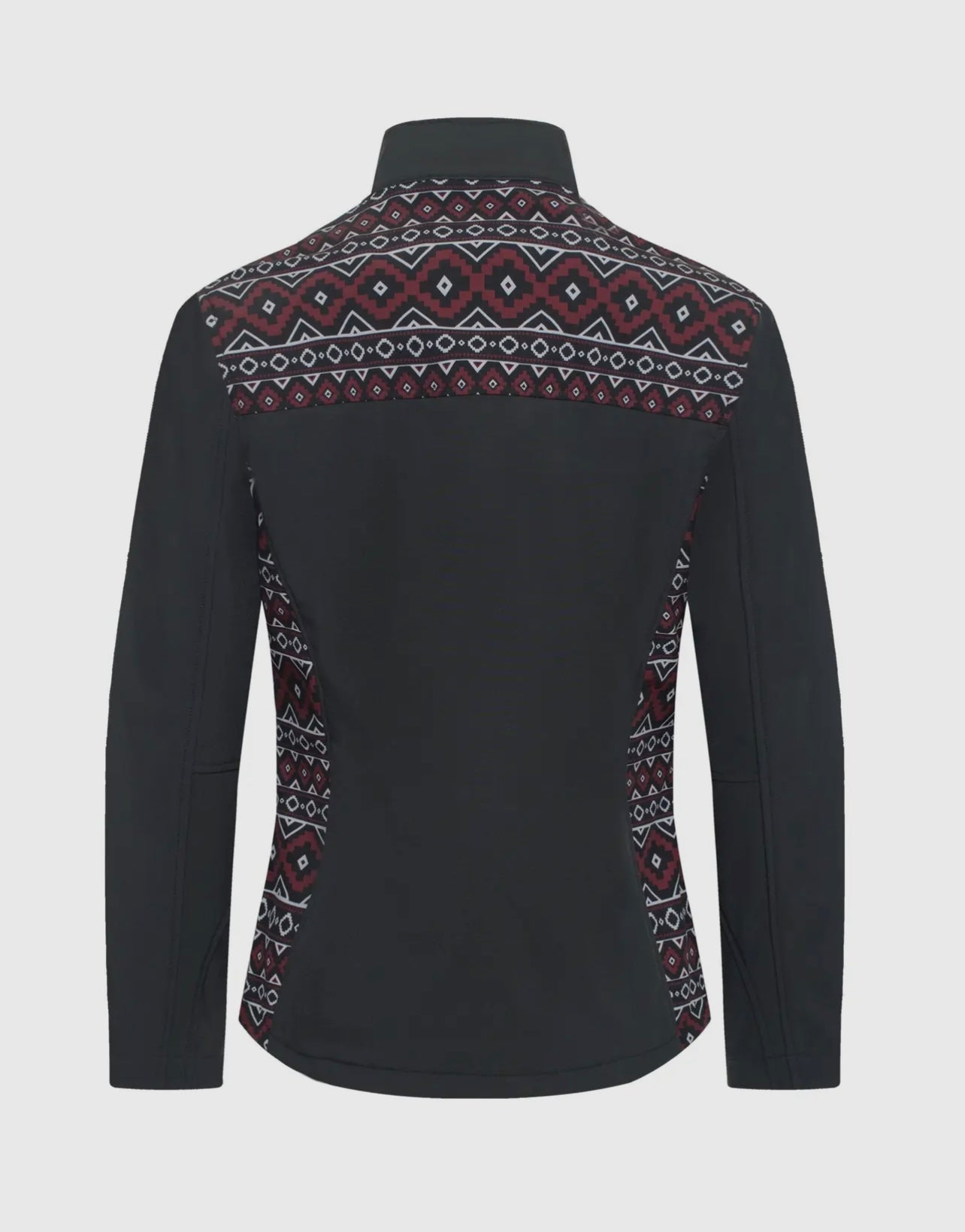 Women's Western Aztec Print Jacket
BLACK-BURGUNDY