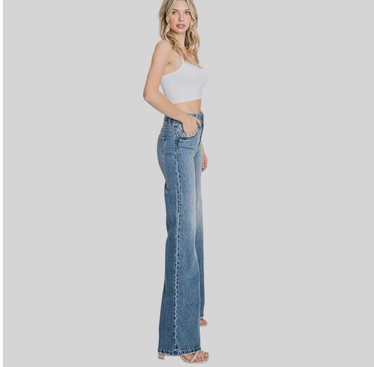 Petra153 High Waisted Comfort
Stretch Vintage Wide Leg