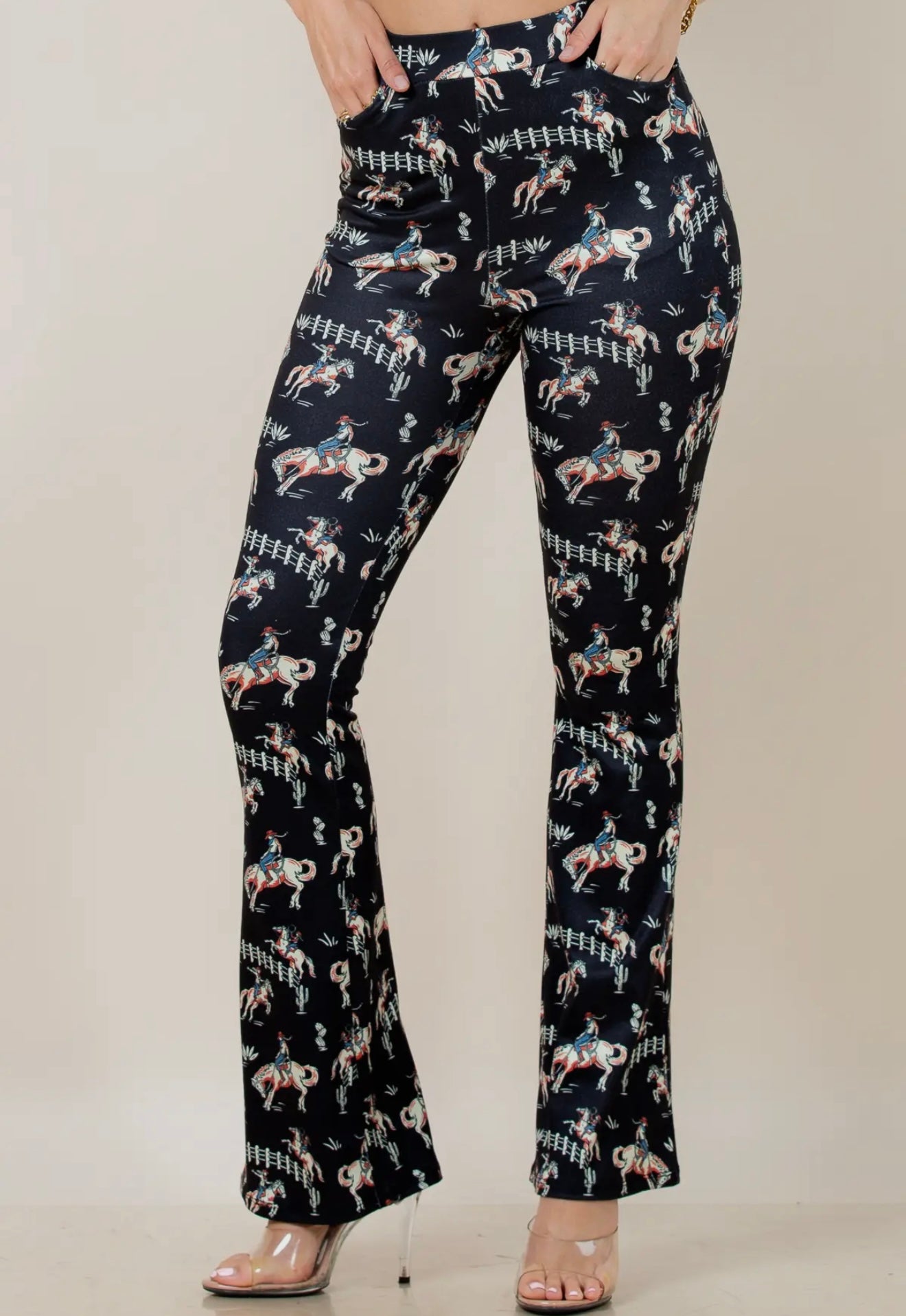 Jump Horse Jump Print Pants