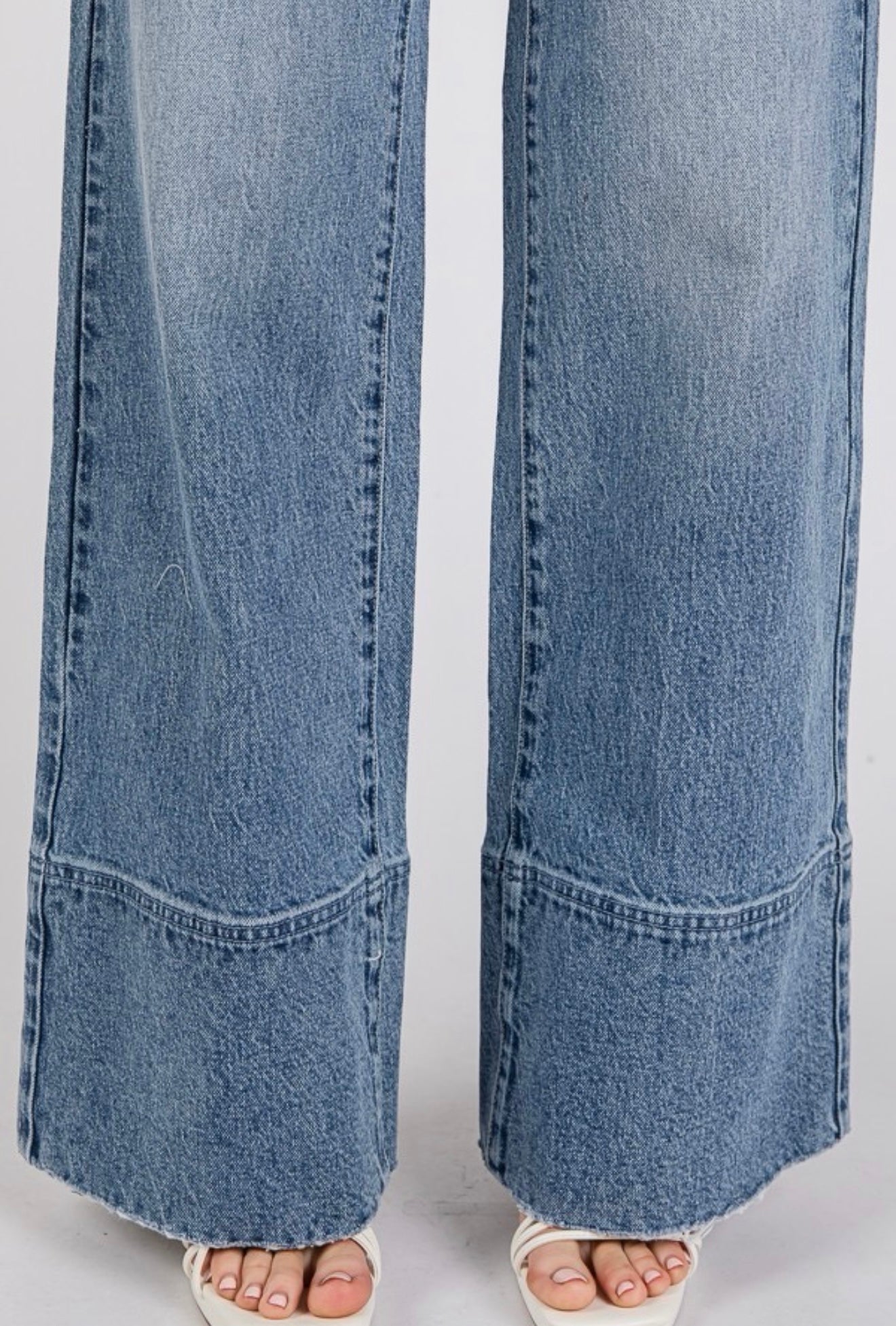 Petra153 High Rise Comfort Stretch
Trouser Wide Leg Jeans