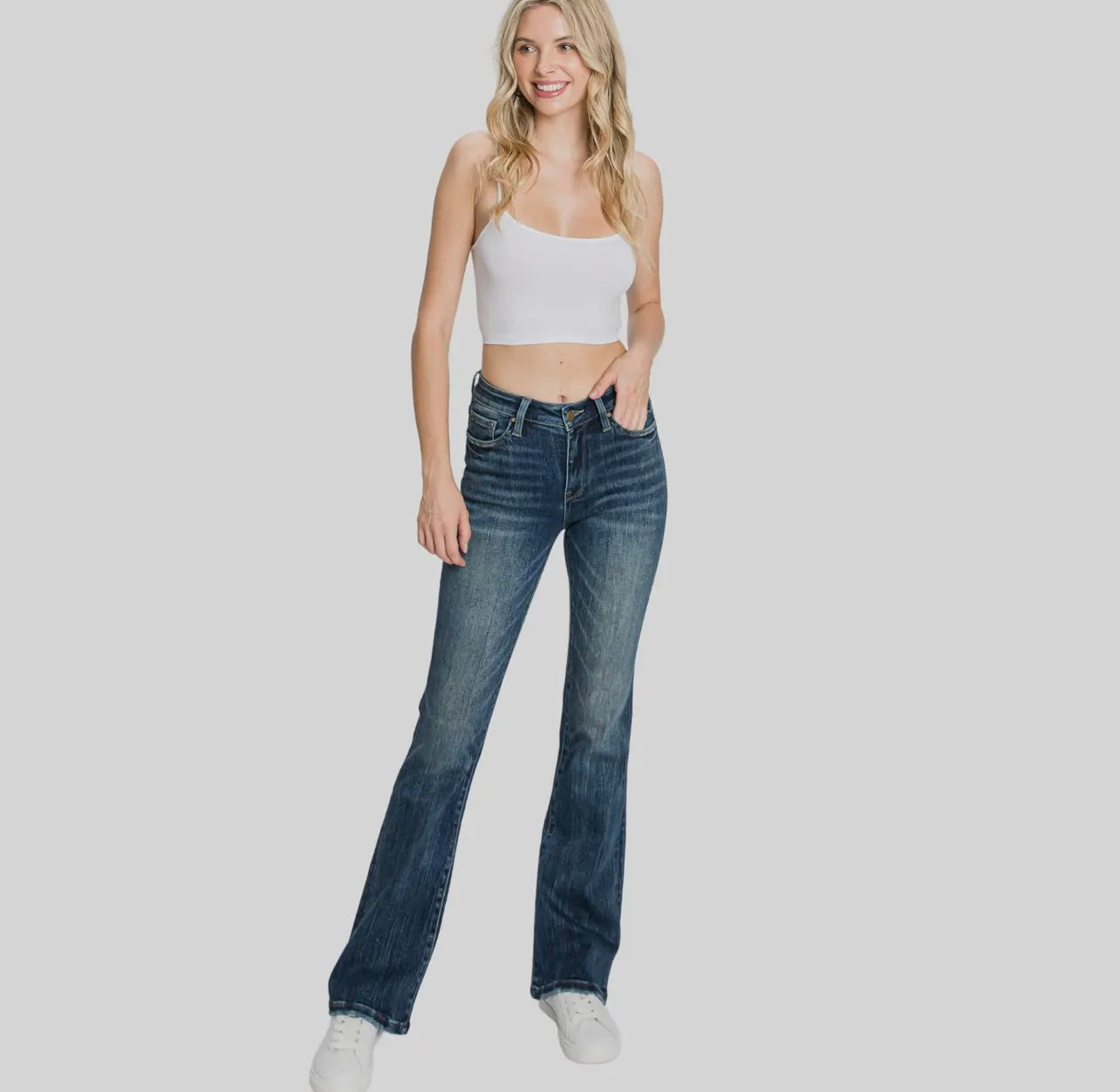 Petra153 Mid Rise Stretch Classic
Bootcut Jeans