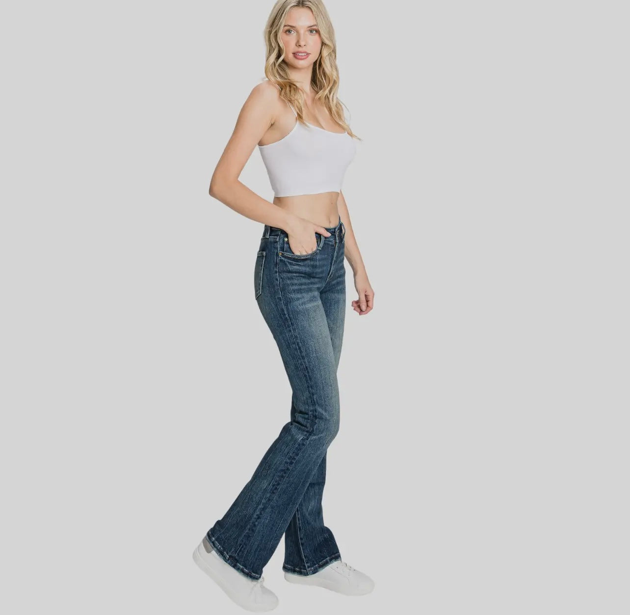Petra153 Mid Rise Stretch Classic
Bootcut Jeans