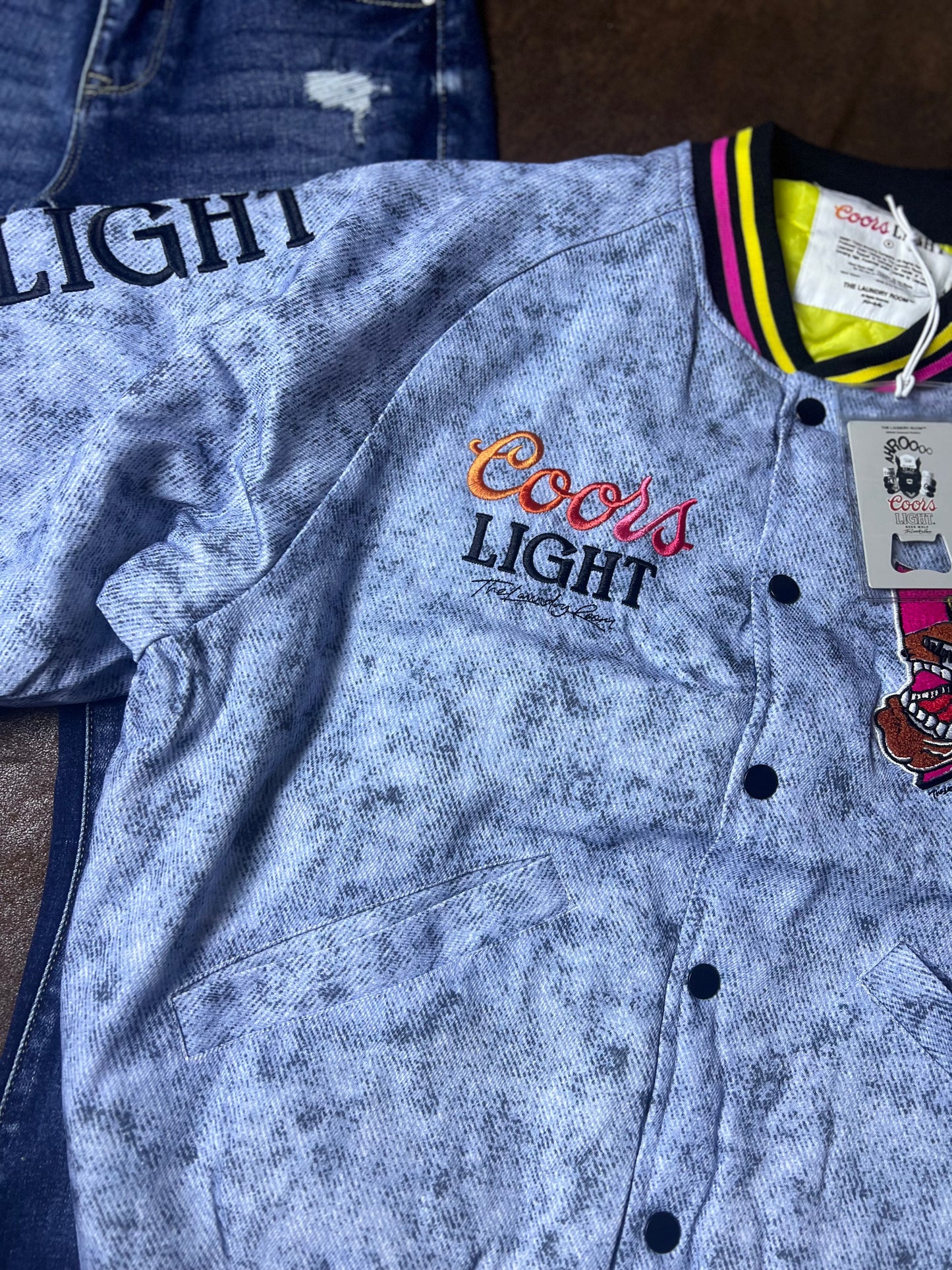 Beerabunga - Stadium Denim Jacket
- Acid Blue Denim