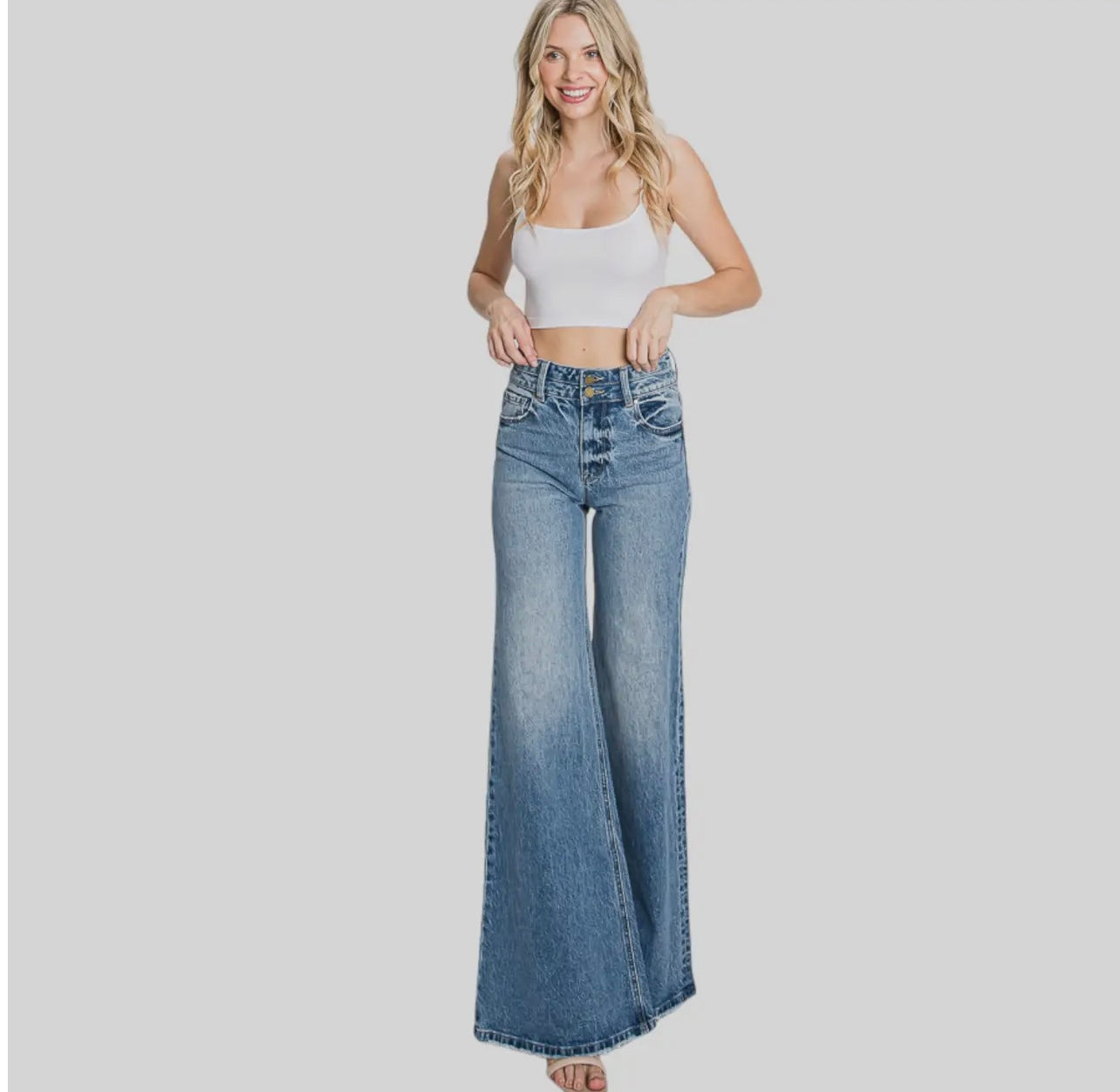 Petra153 High Waisted Comfort
Stretch Vintage Wide Leg