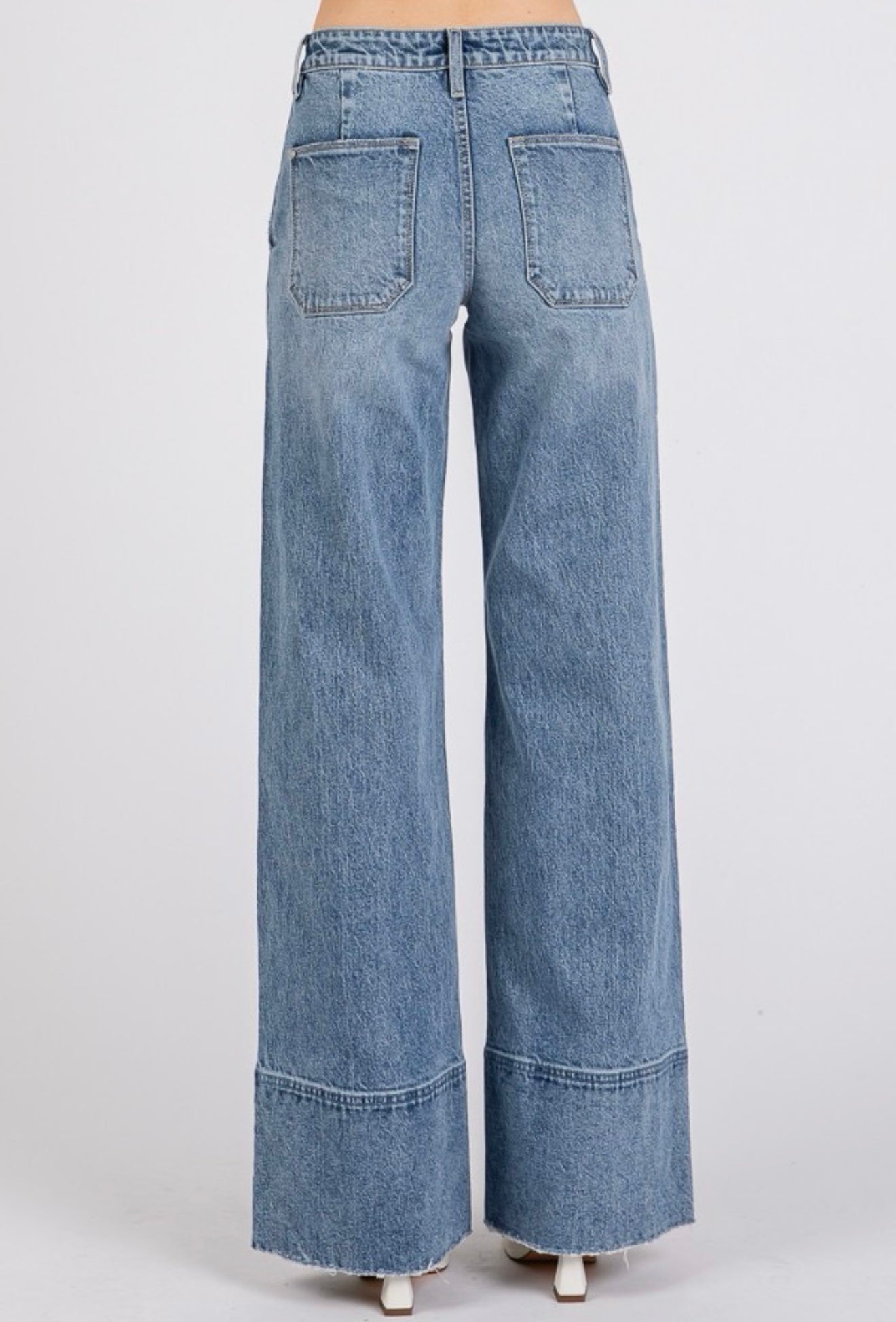 Petra153 High Rise Comfort Stretch
Trouser Wide Leg Jeans
