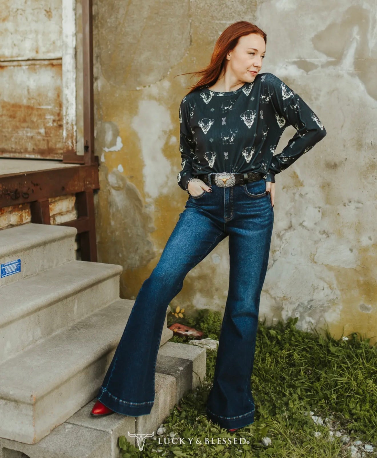 Dark Wash Tummy Control High Rise
Trouser Jeans