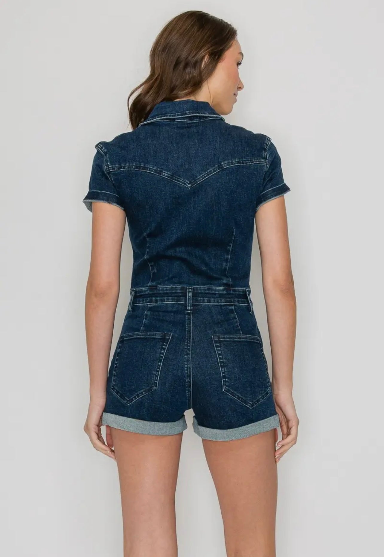 Boho Denim Romper
