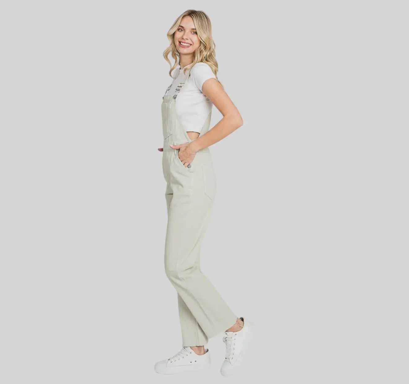 Petra153 Light Olive Overalls
