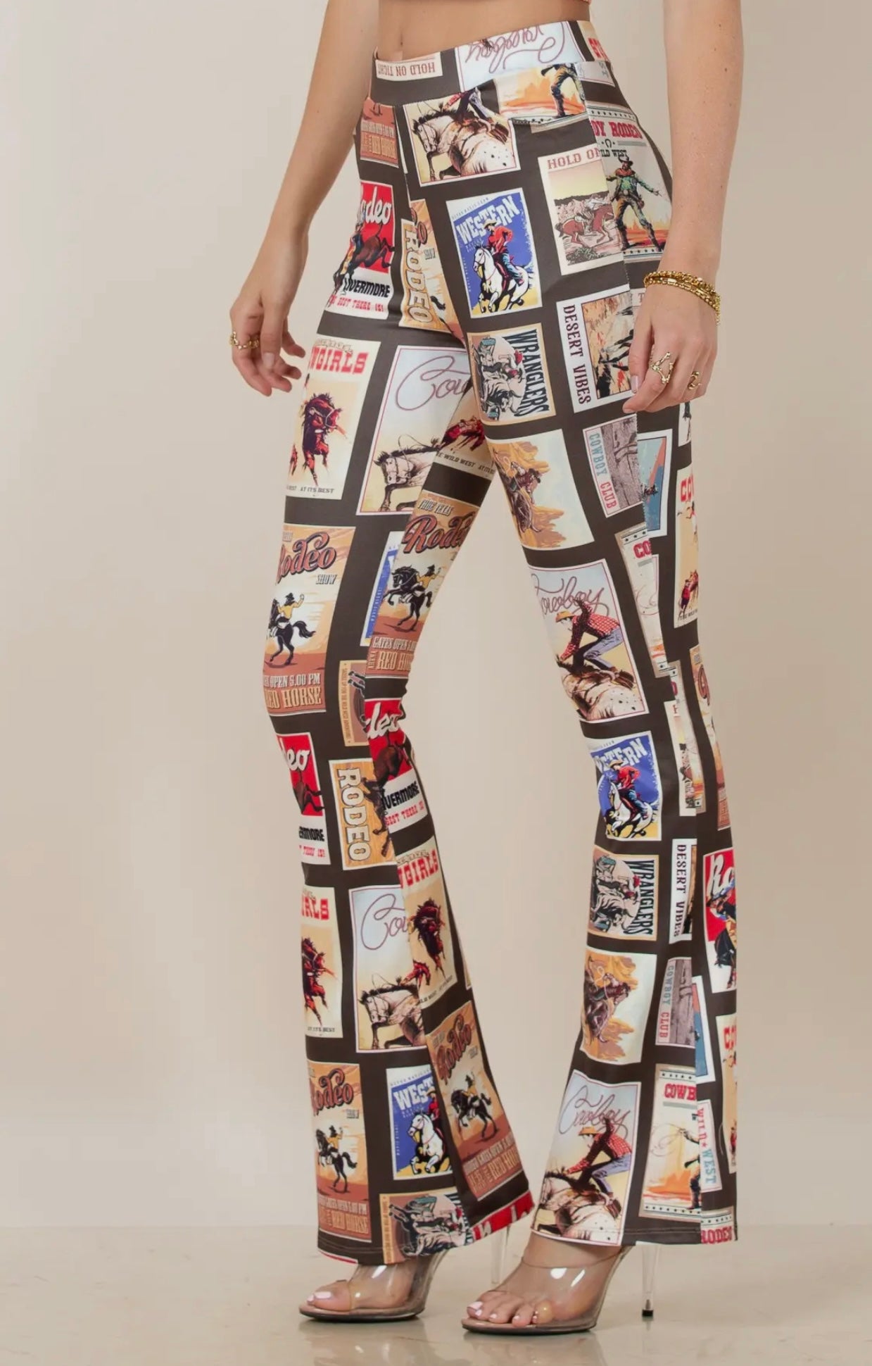Western Hold On Stamps
Print Pants