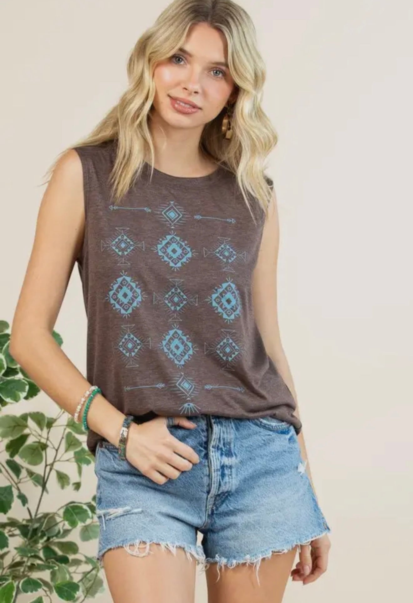 PATRICK Aztec Graphic Tank