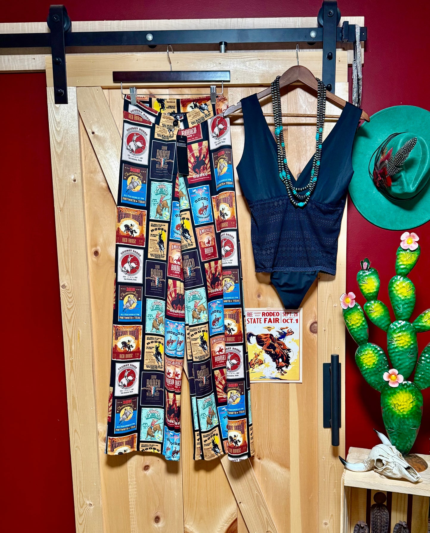 Rodeo Collage Printed Pants