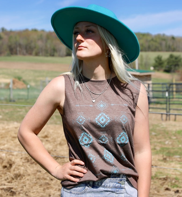 PATRICK Aztec Graphic Tank