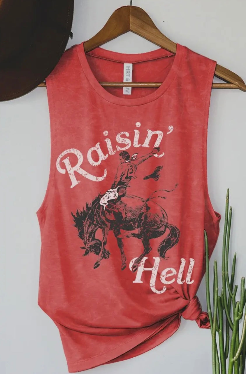 Raisin Hell Graphic Tank Top