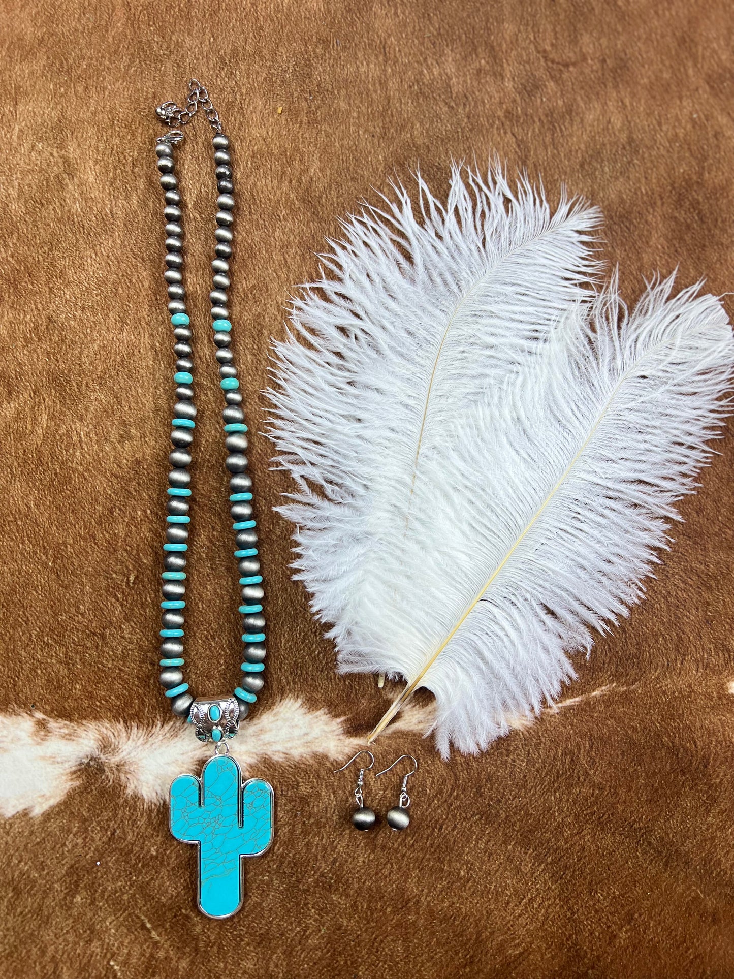 Cactus Pendant Necklace