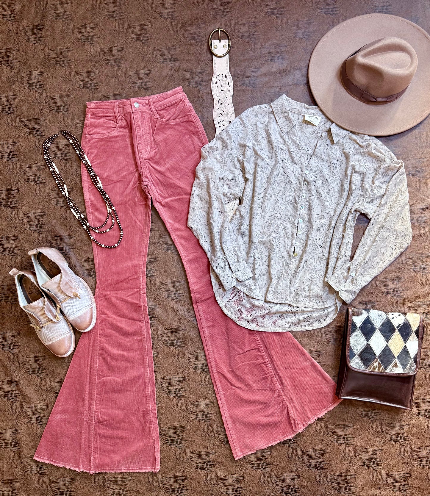 Mauve Corduroy Bells