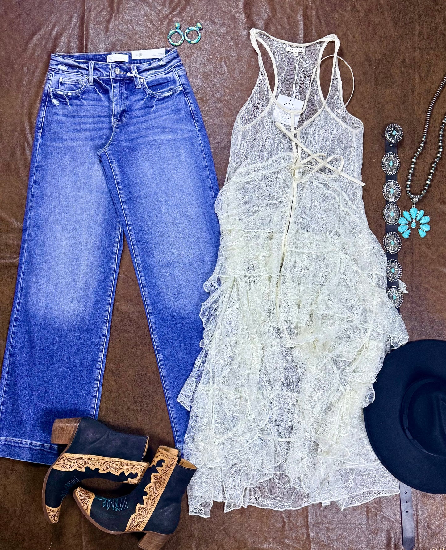 Romantic Lace Ruffle Tiered Duster