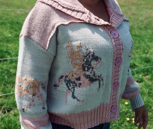 Pink Horsin’ Around Sweater