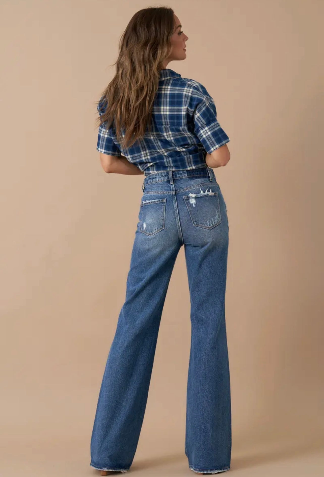 Molly High Rise Relaxed Boot Cut Denim