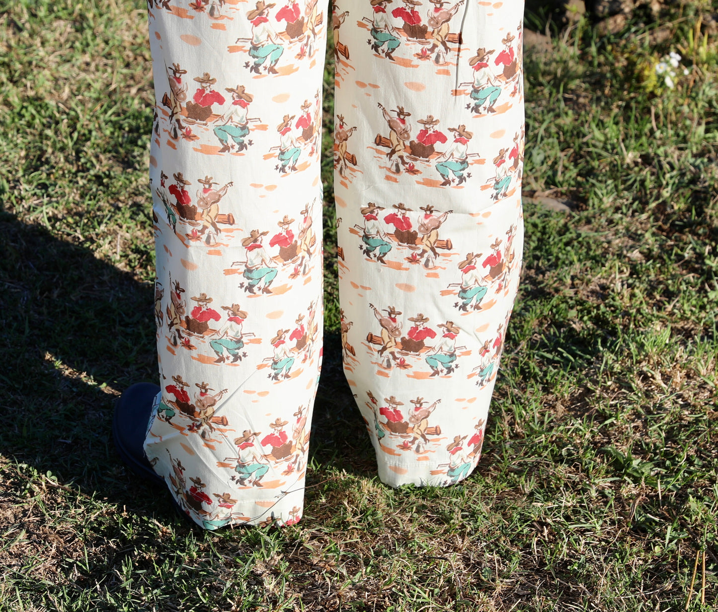 Wagon Wheel Cowboy Western Pants