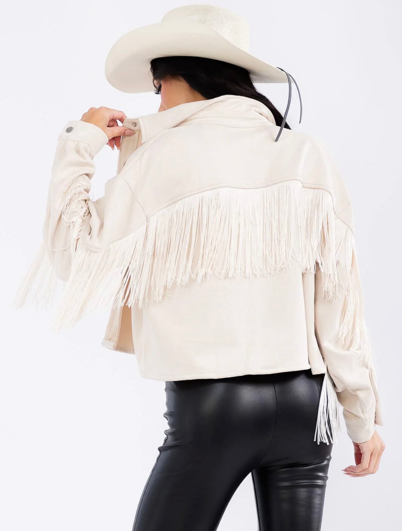 White Fringe Jacket