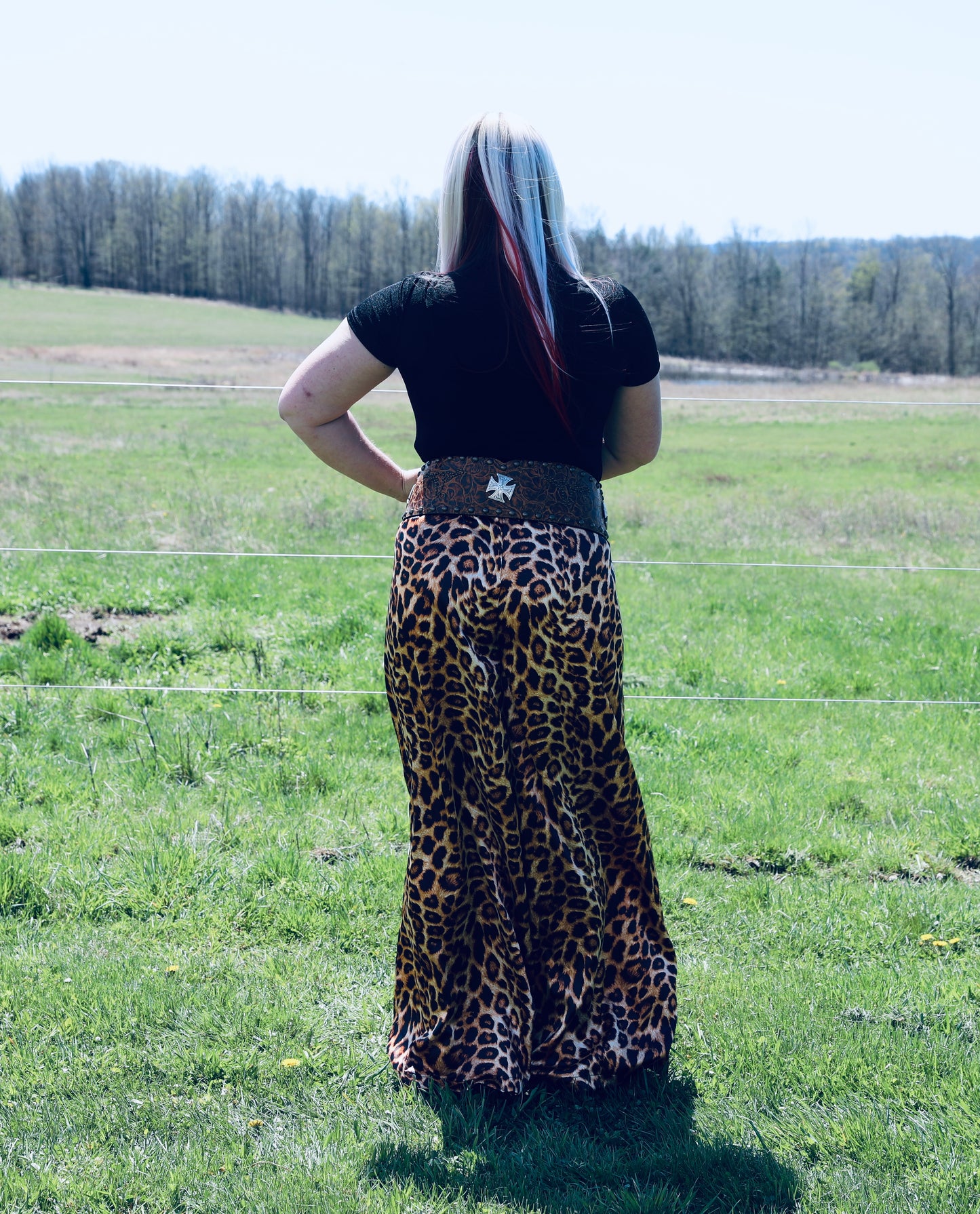 Leopard Wide Leg Pants