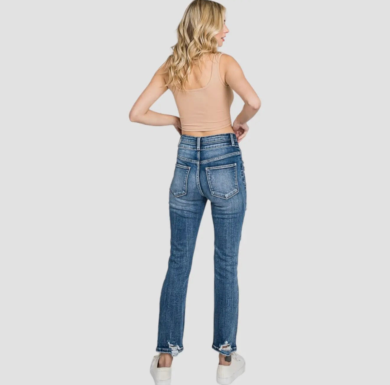 Petra153 Destroyed Super High Rise
Stretch Slim Straight