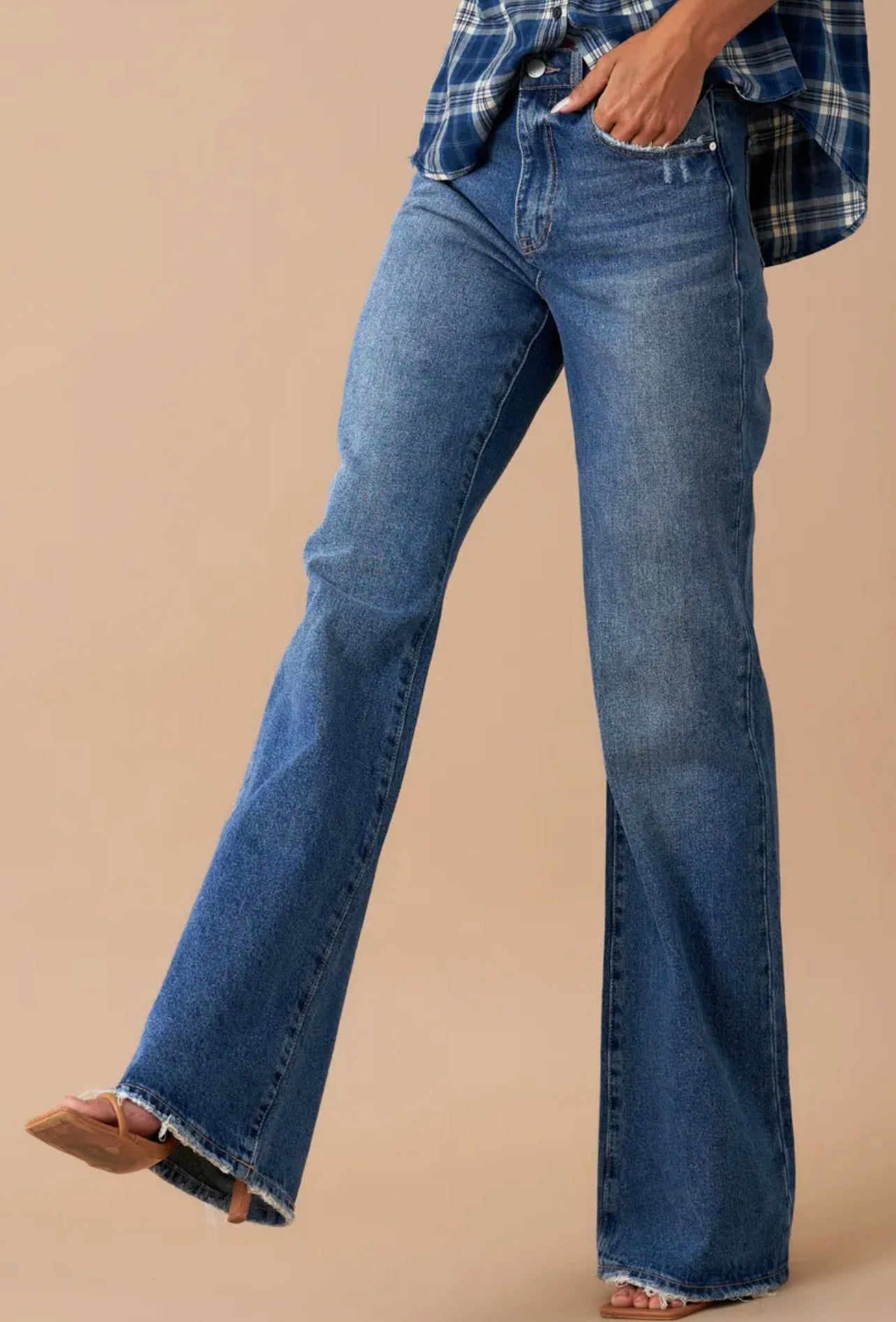 Molly High Rise Relaxed Boot Cut Denim