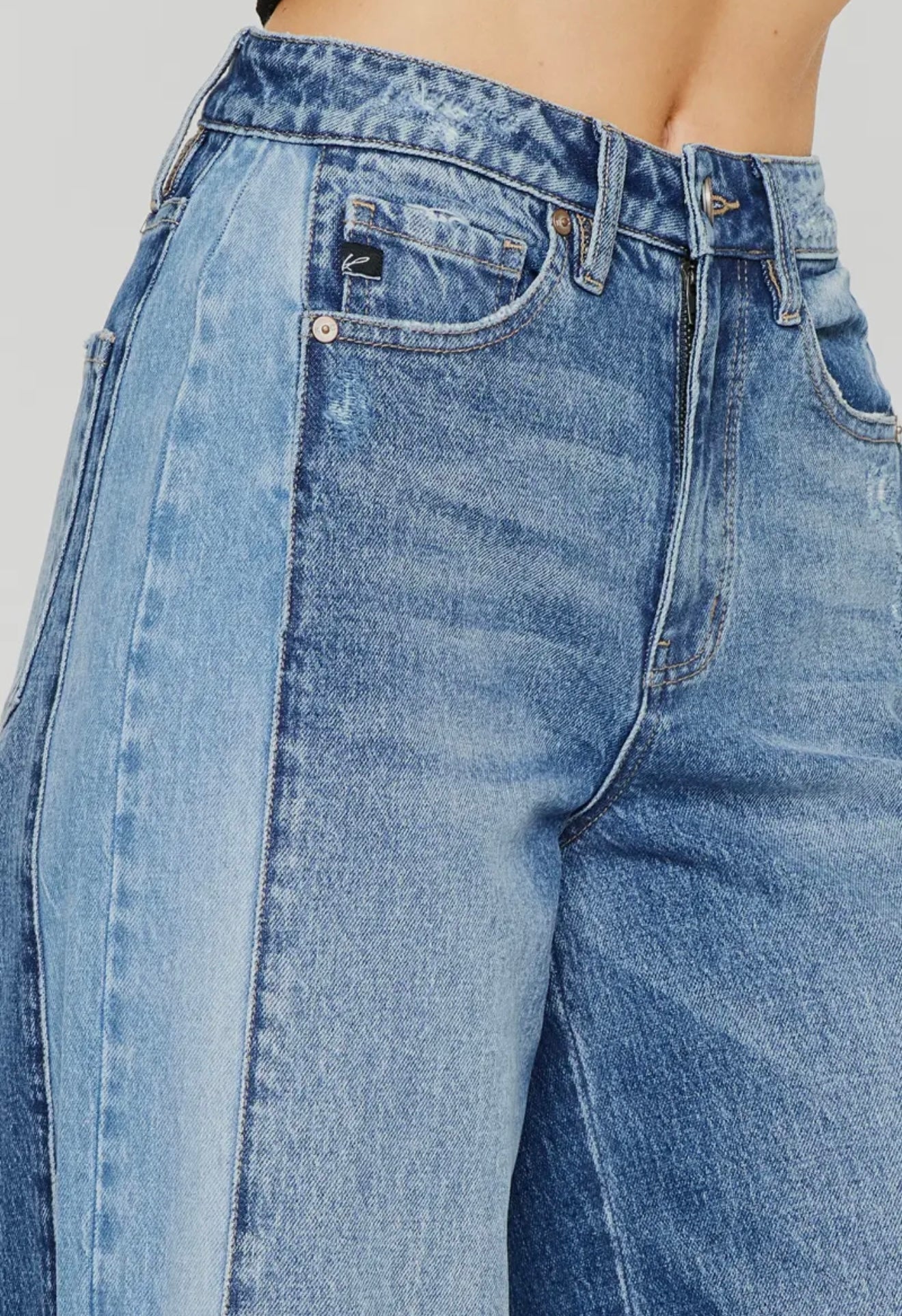 Kancan High Rise Wide Leg Jeans