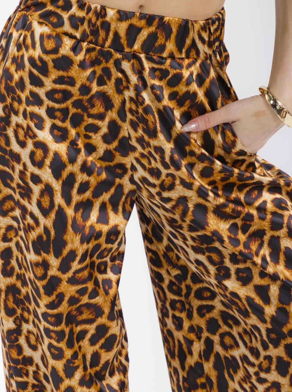 Leopard Wide Leg Pants