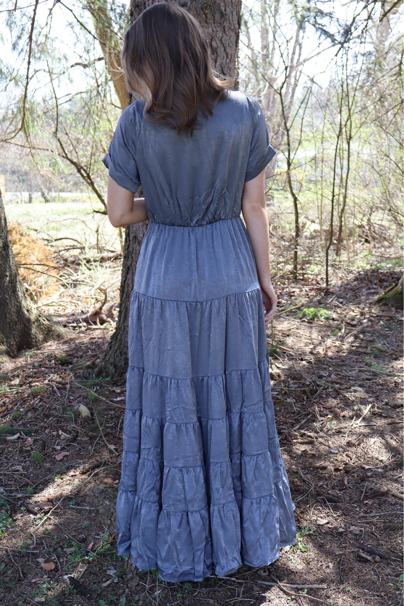Kassandra Dress in Charcoal by Joyfolie