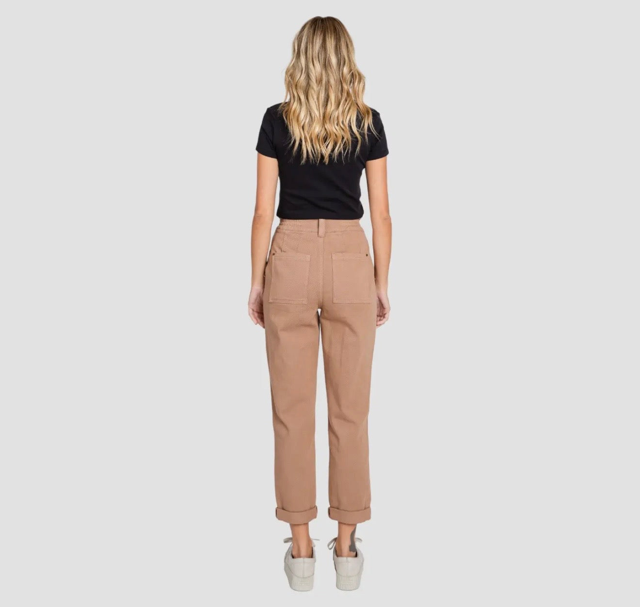 Petra153 High Rise Paper Bag Mom
Jeans w/ Elastic Band