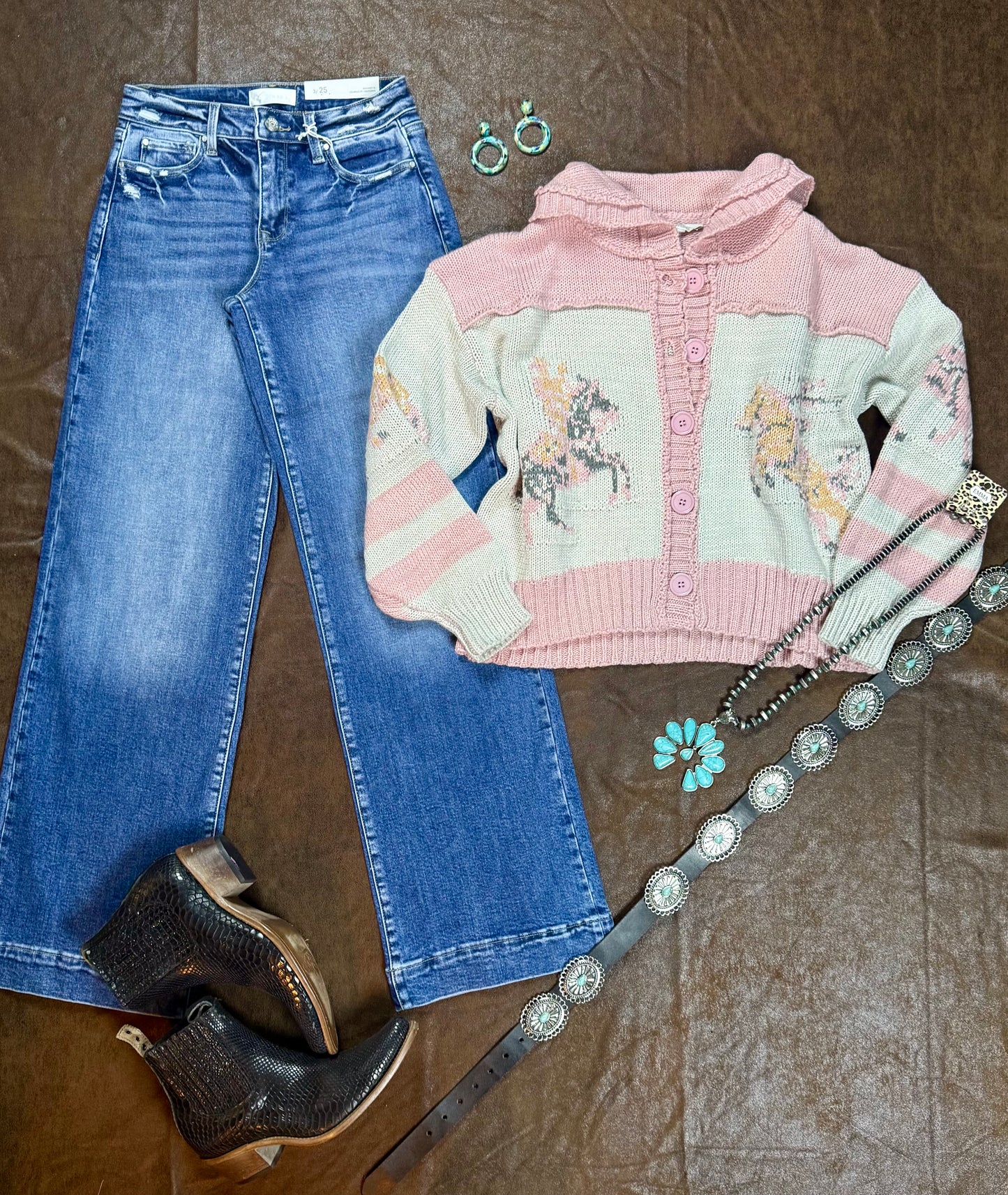 Pink Horsin’ Around Sweater