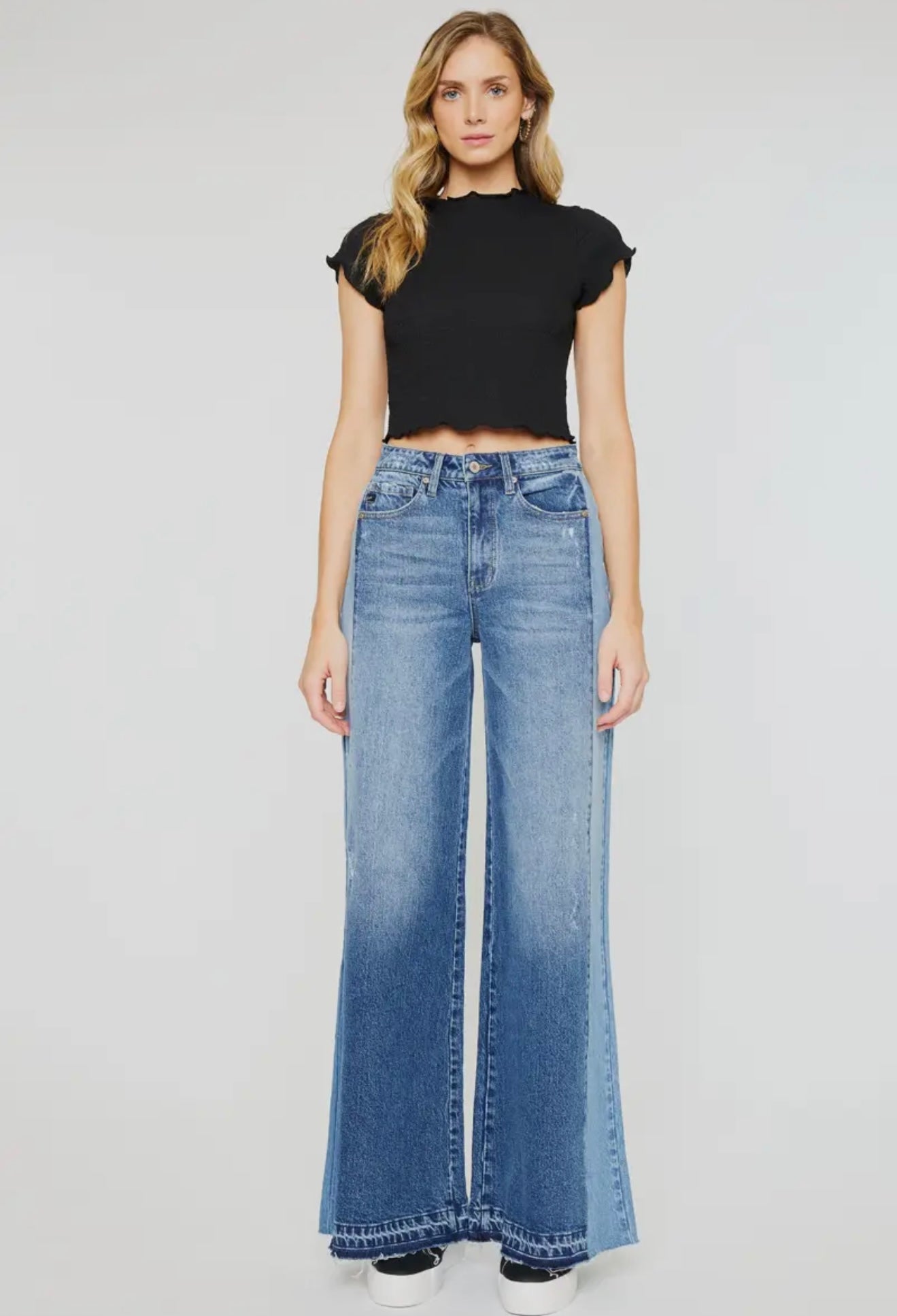 Kancan High Rise Wide Leg Jeans