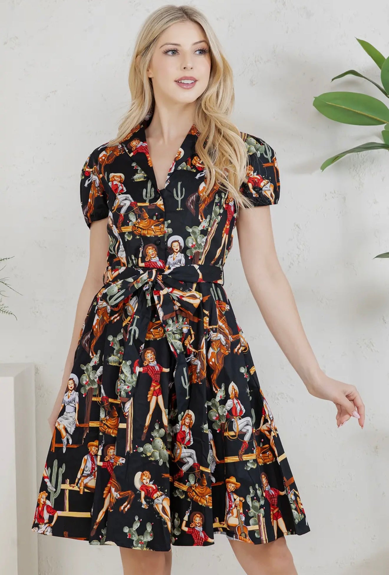 Western Pinup Cowgirl Dress
