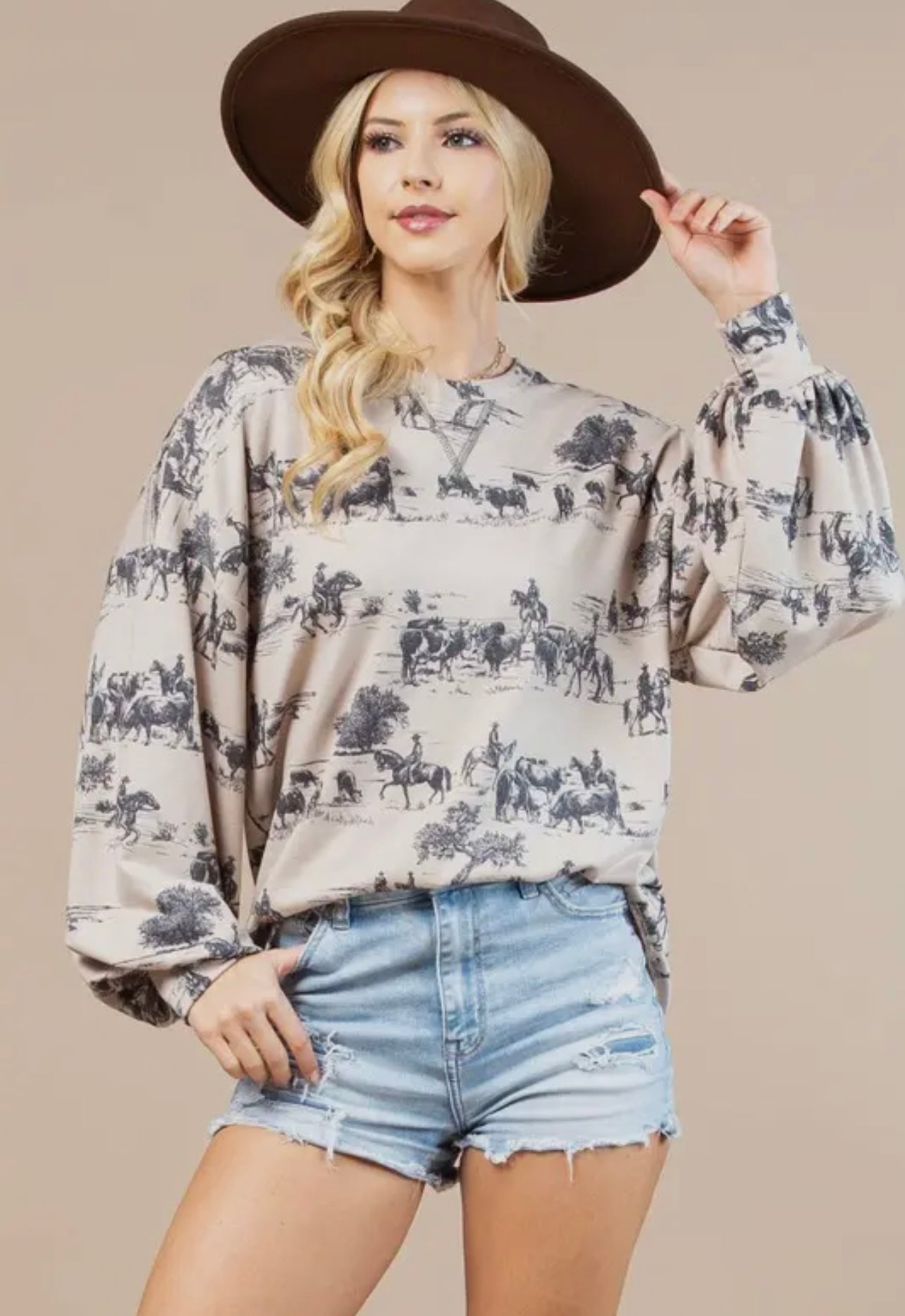 HAILEY Westen Print Sweatshirt